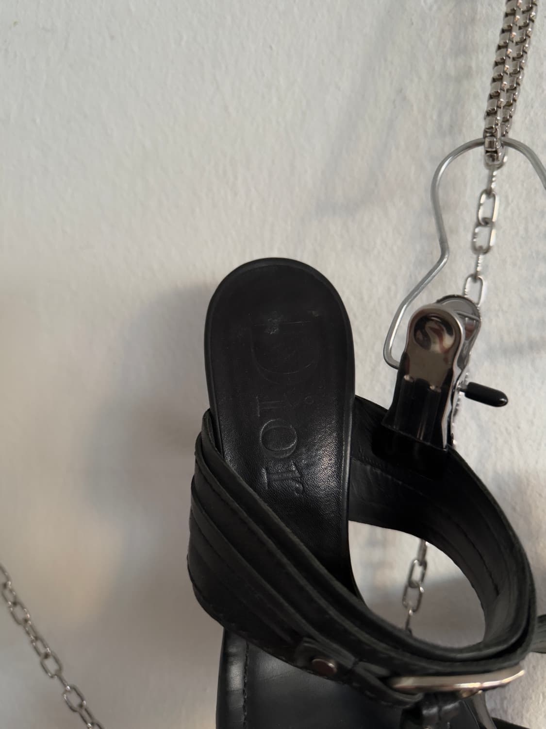 디올 존갈리아노 CD로고 참 뮬타입 힐 상품이미지4