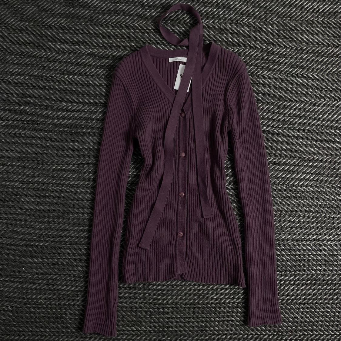 빈티지 우먼스 골지 슬림핏 초커 니트y 3540 상품이미지2