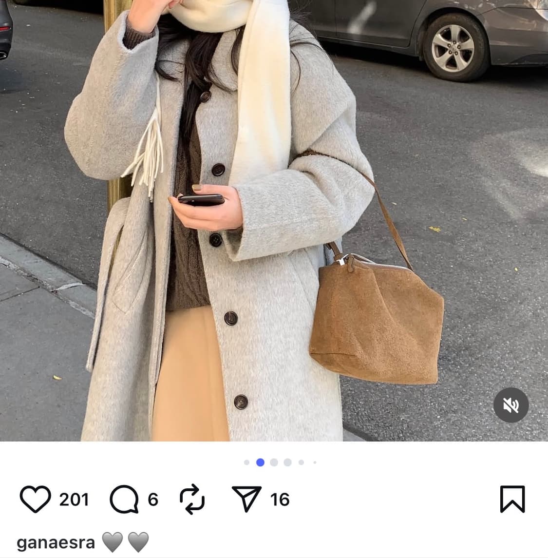 로우클래식 스웨이드 카라멜 박스백 브라운 상품이미지7