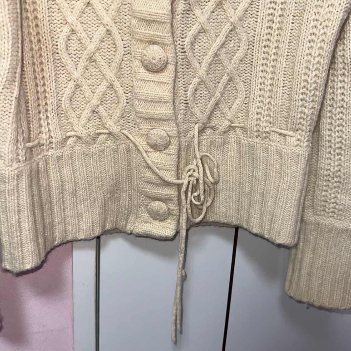 아이보리 러블리 니트 가디건 상품이미지4