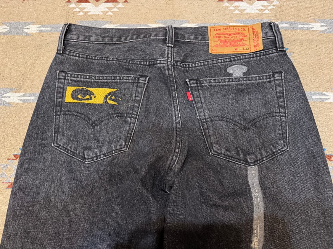 [32] 언더커버 x 리바이스 UC1E9502 팬츠 블랙 상품이미지4