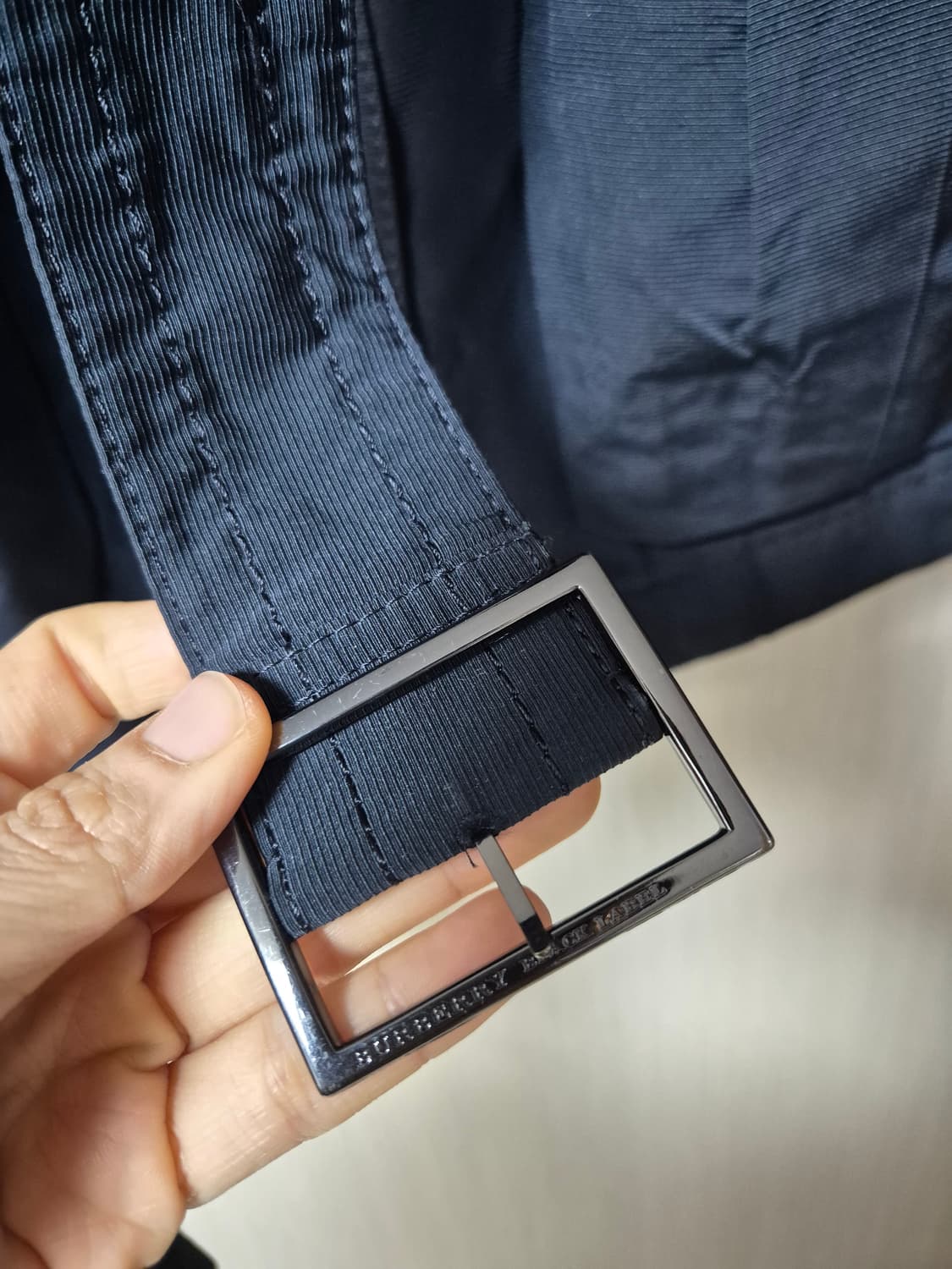 (정품) 버버리 블랙라벨 트렌치 숏코트  벨티드 자켓 40 상품이미지6