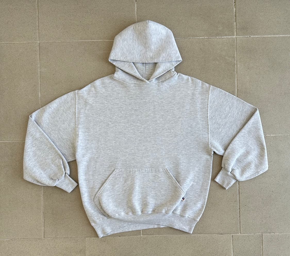 90s 빈티지 러셀 후드 밝은그레이 L USA 상품이미지1