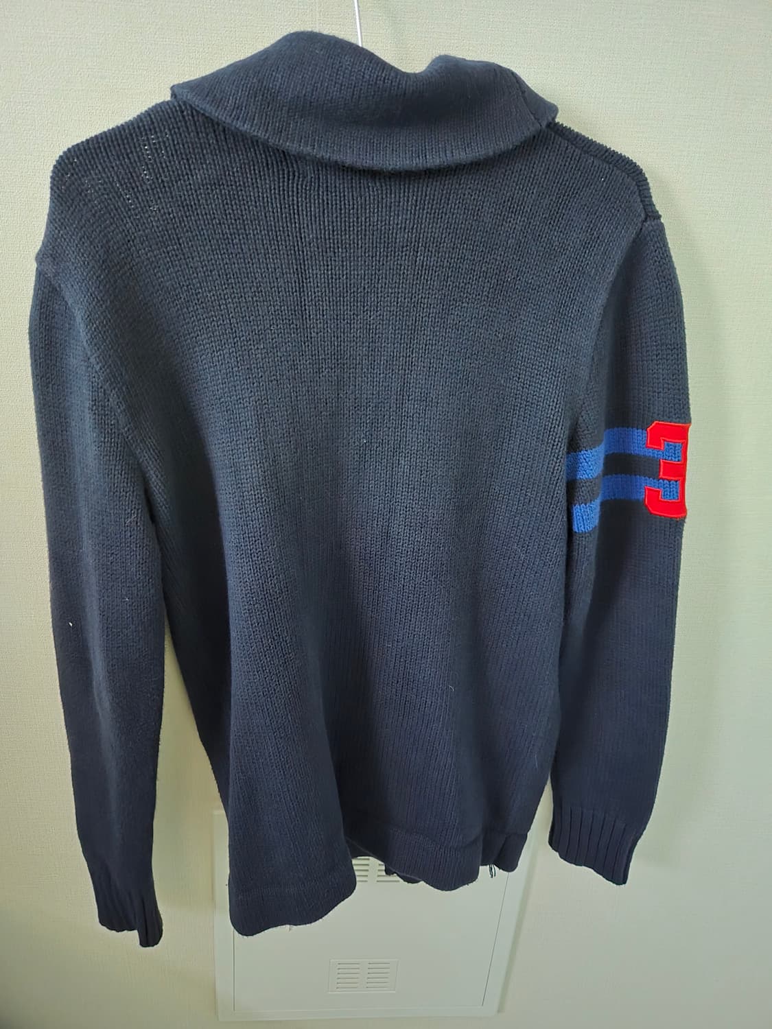 폴로 배색 가디건 상품이미지2