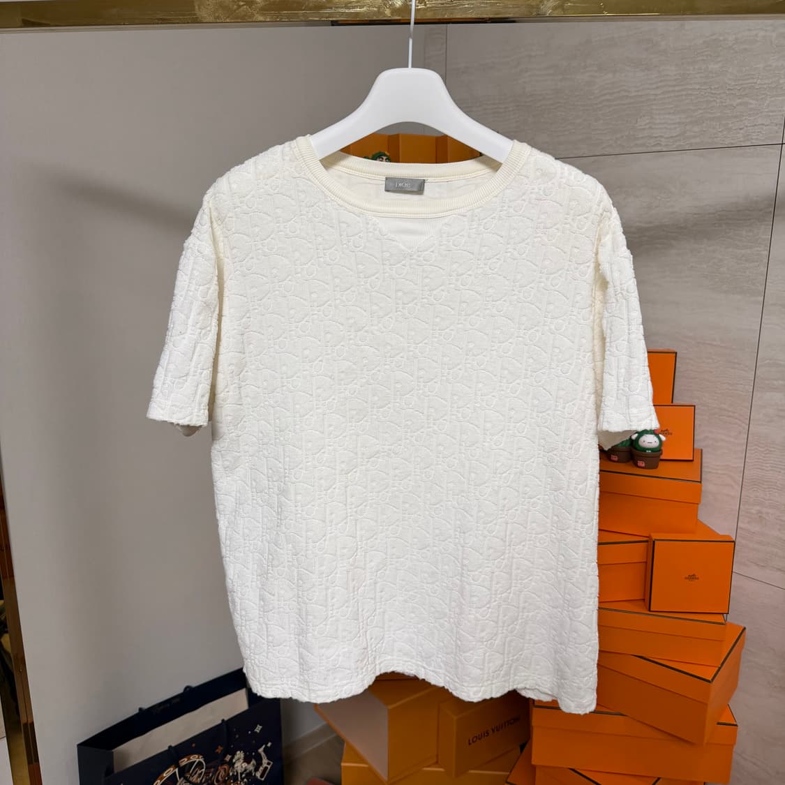 [L사이즈]디올 오블리크 테리 반팔 티셔츠 상품이미지1