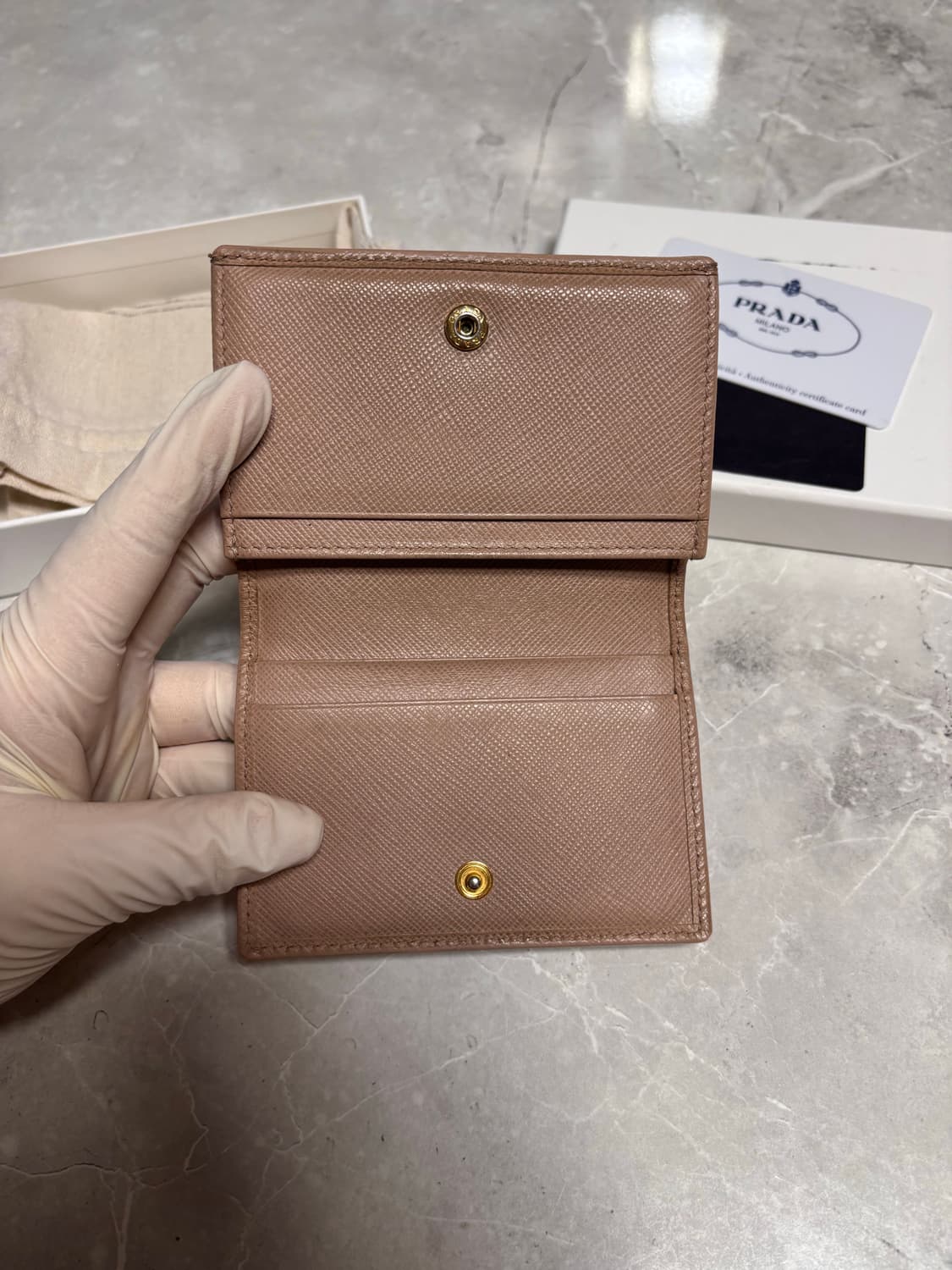 [A+급] 프라다 사피아노 카드지갑 베이비핑크 상품이미지2