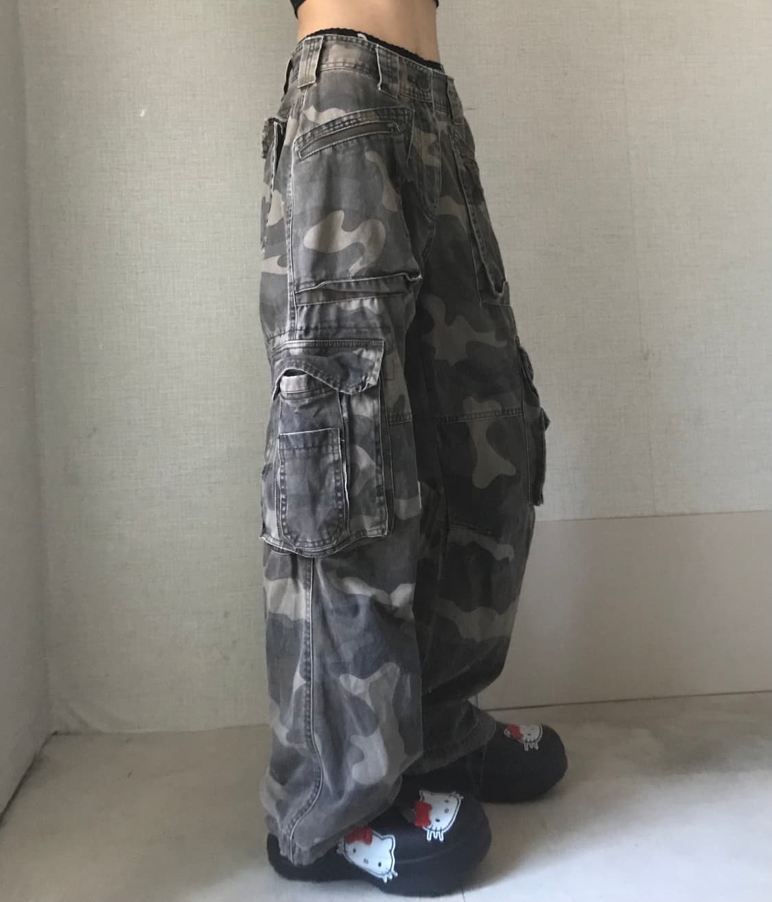 와이드핏 카모 카고팬츠 상품이미지4