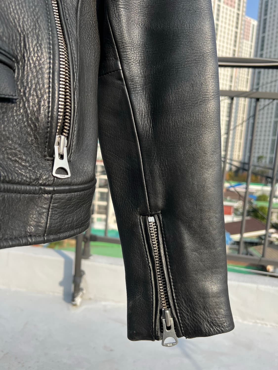 H&M Edition 벨벳카라 소가죽자켓 상품이미지8