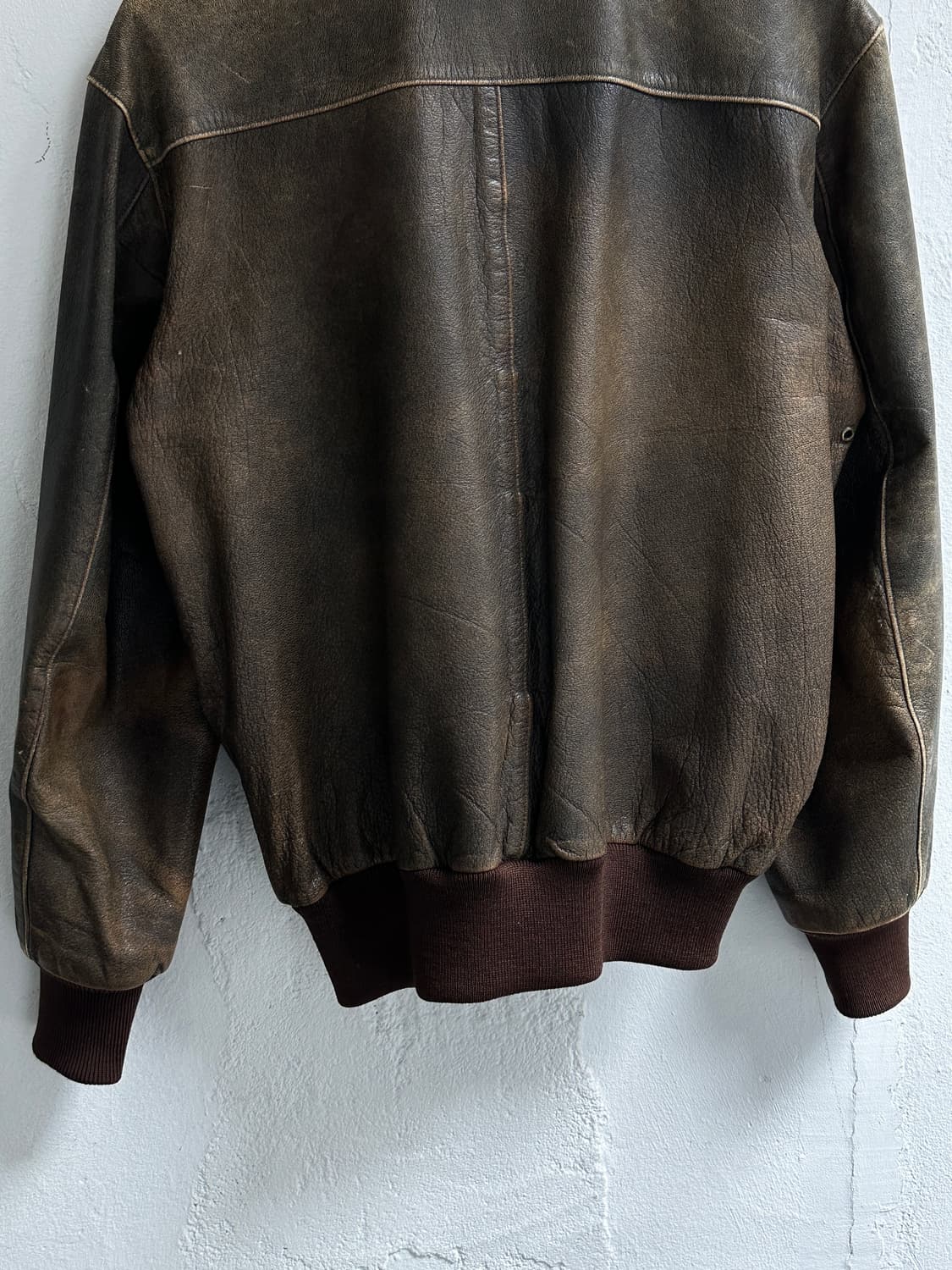 80's USA Made 엘엘빈 고트스킨 A2 봄버 자켓 상품이미지7