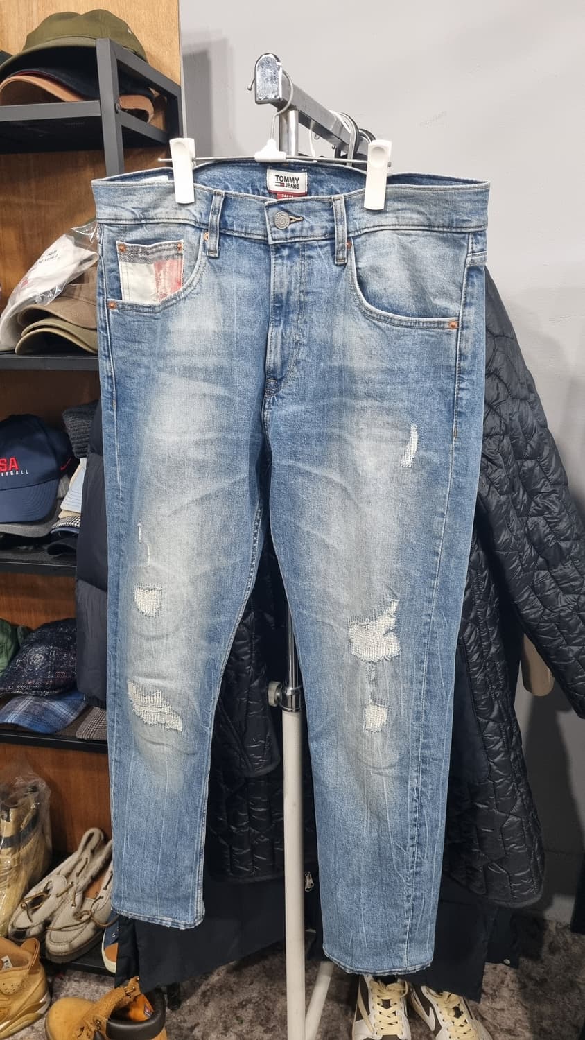 타미 데님팬츠 남성 34size 테이퍼드핏 상태깔끔 상품이미지1