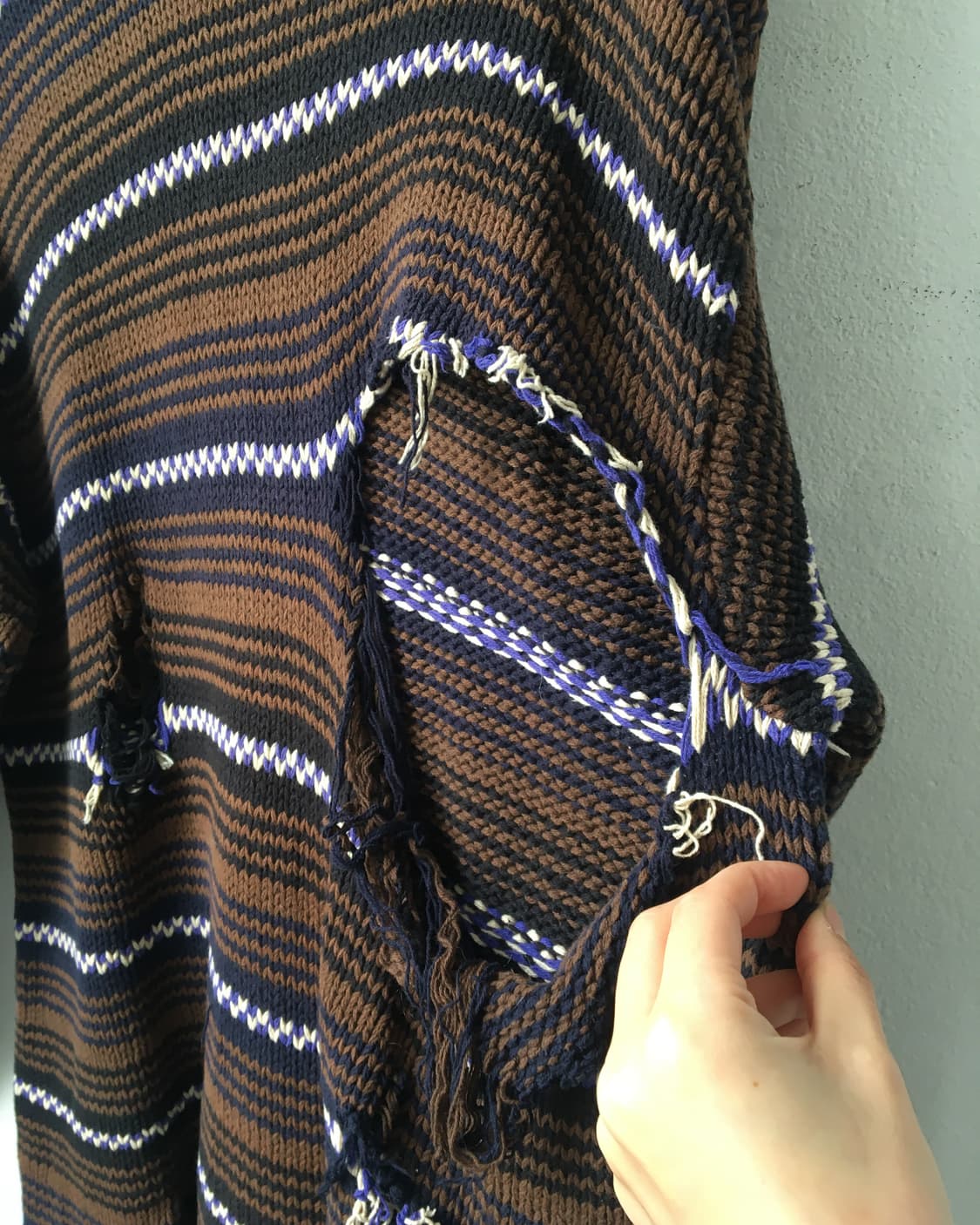 Damage point pattern knit 상품이미지4