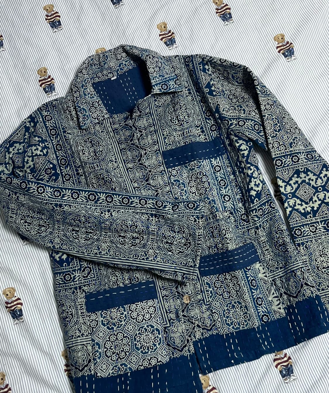 handmand india kantha jacket 칸타 스티치 반다나  상품이미지1