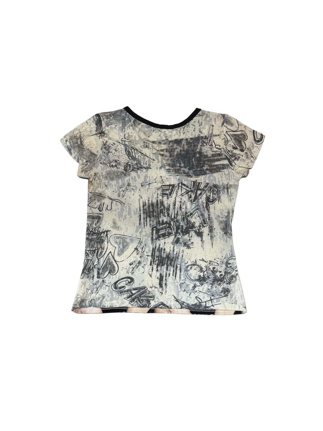 Y2k 갸루걸 그래픽 탑 상품이미지2