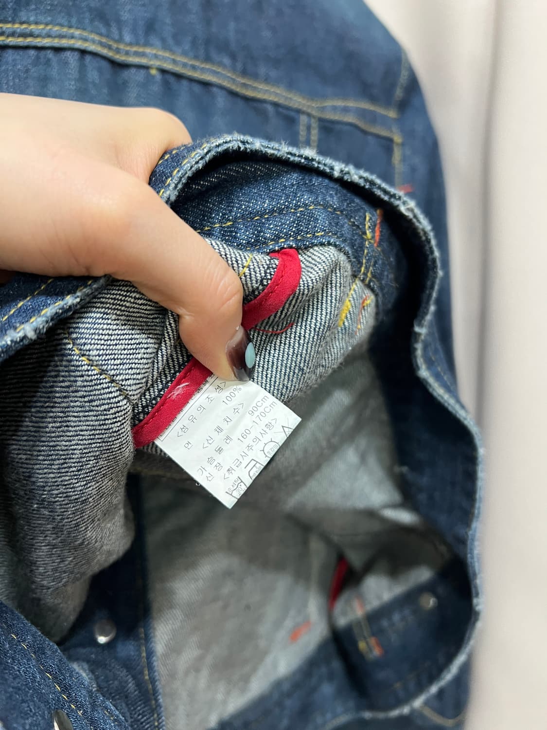 CRUX 빈티지 진청 데님 트러커 자켓  상품이미지7