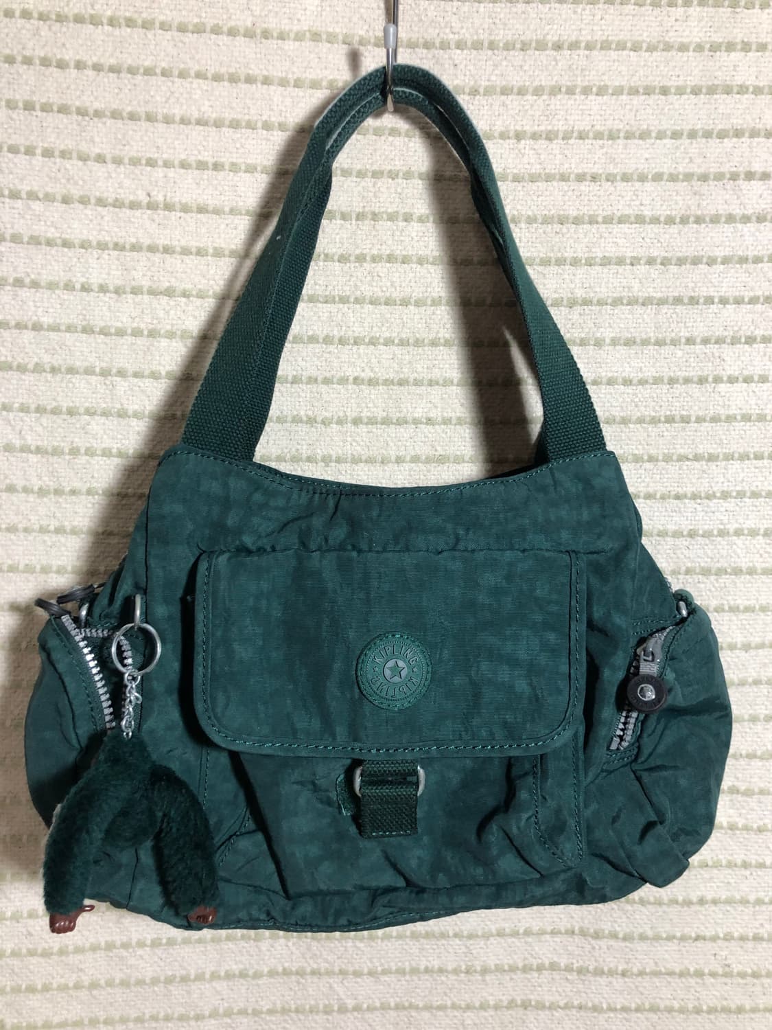 빈티지 키플링 Y2K 나일론 그린 숄더백 상품이미지1