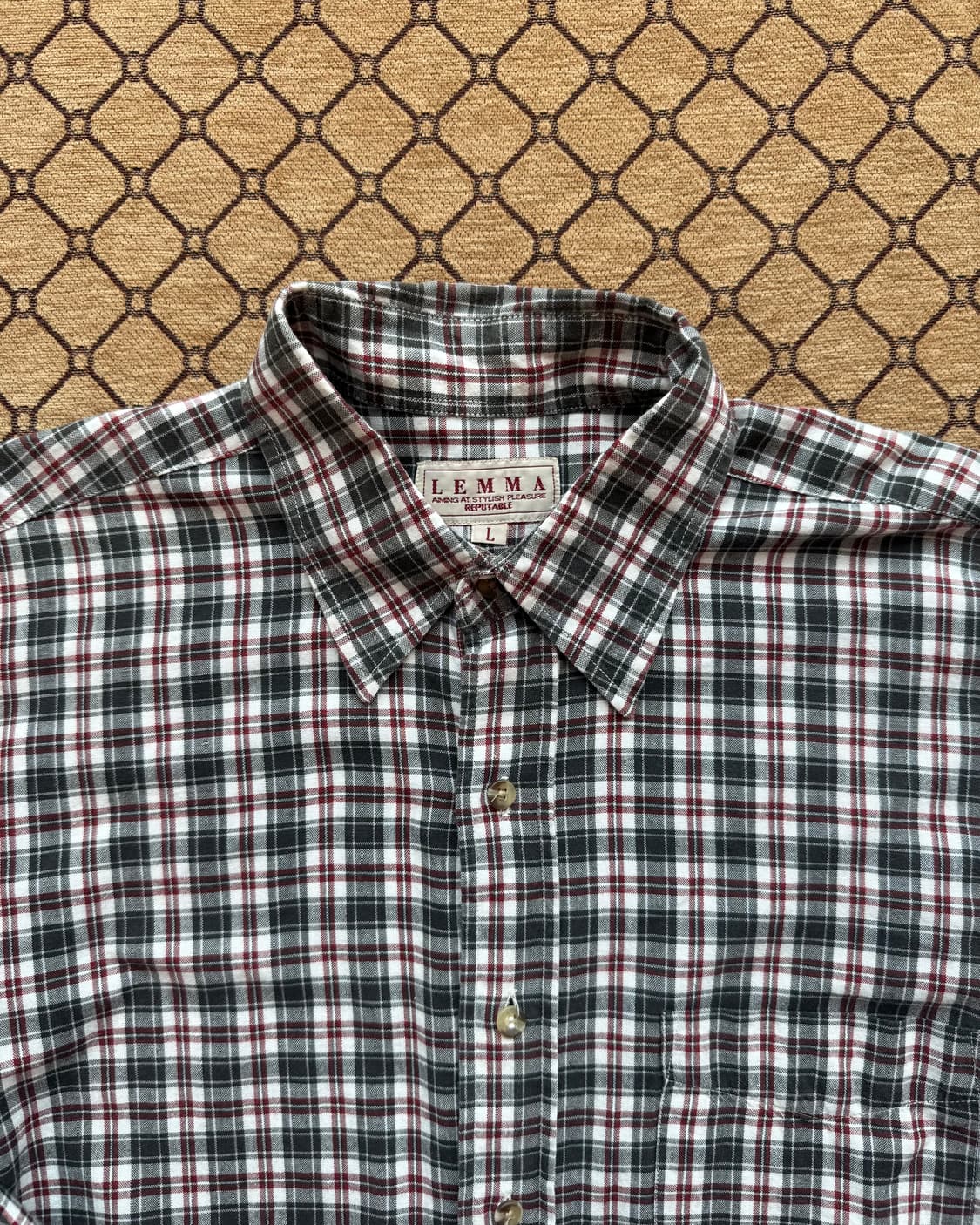 빈티지 체크 셔츠 상품이미지1