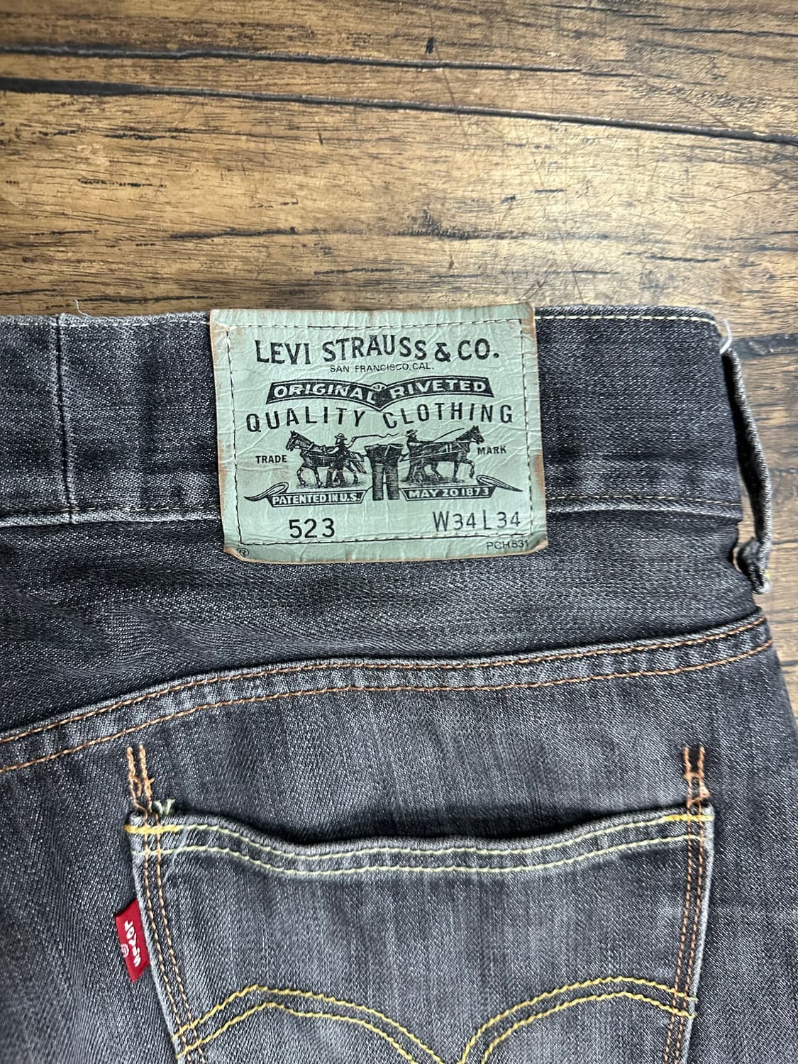 리바이스 523 남성 청바지 실측사이즈32 상품이미지7