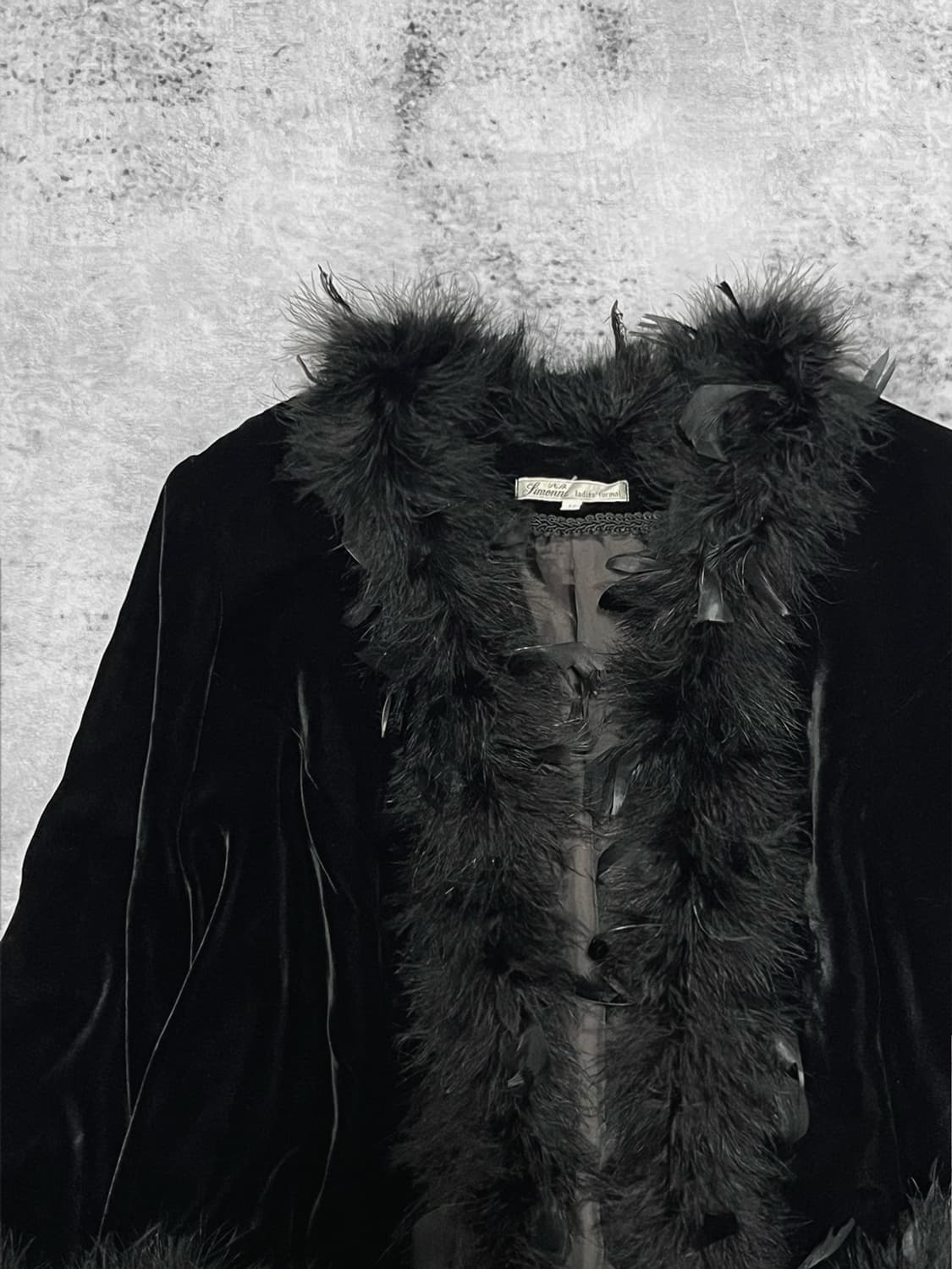 (simonne)NANAst velvet raven jacket  상품이미지3