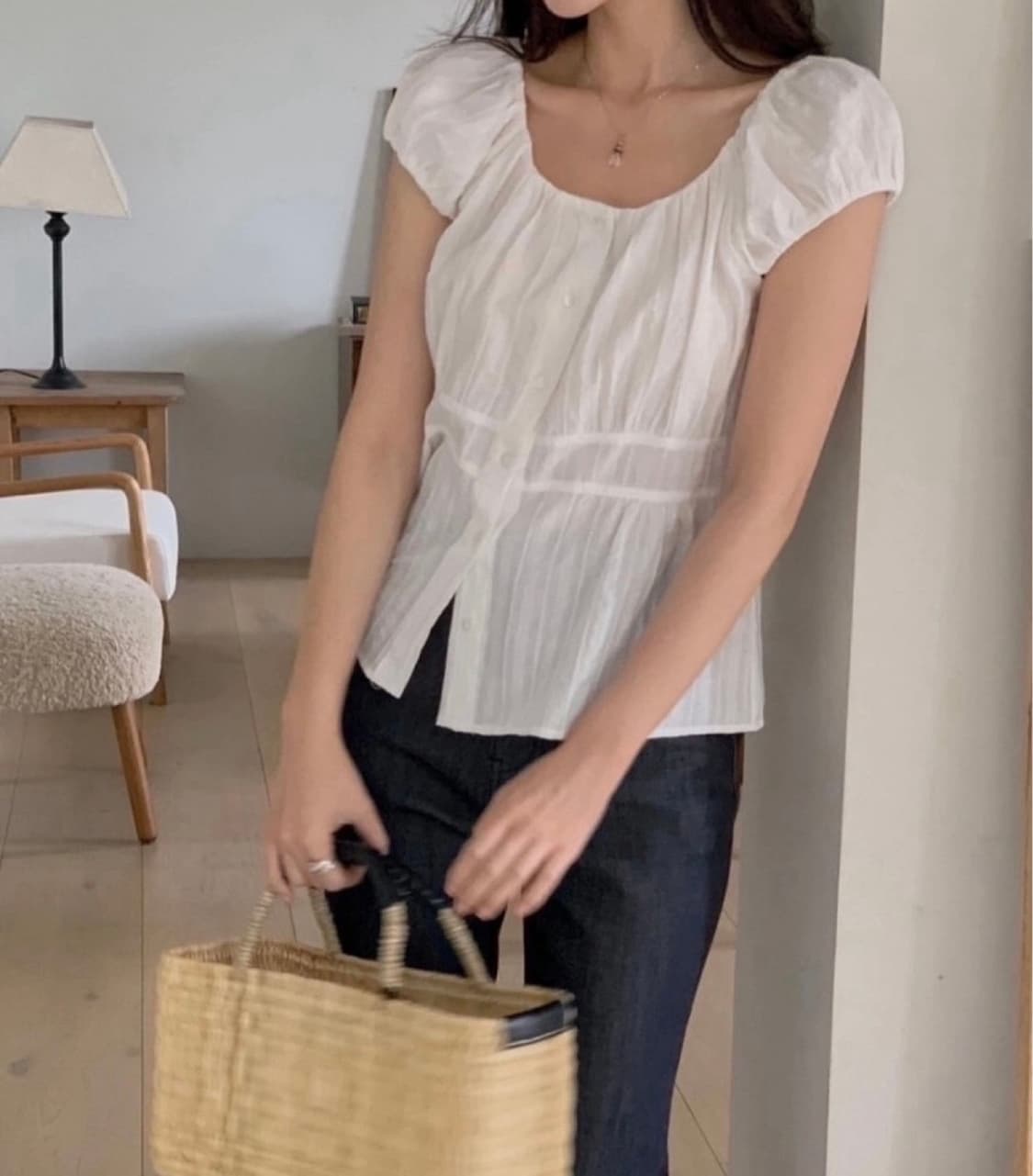 미엘miel 비기블라우스 새상품 상품이미지7