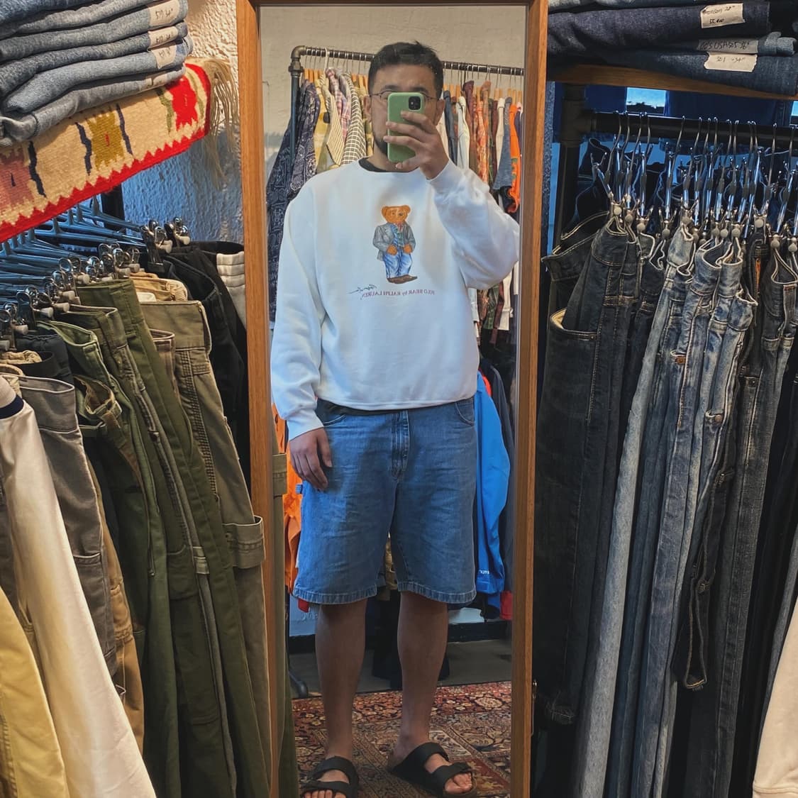 🌊Polo bear sweat shirts white 상품이미지7