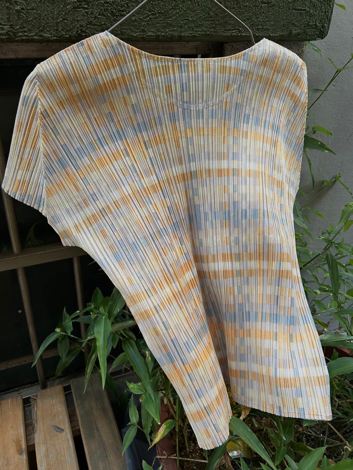 *레어* 이세이미야케 pleats please 옐로우 탑 상품이미지2