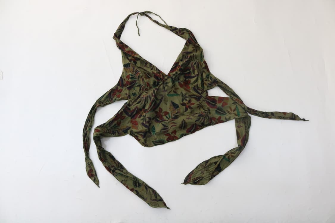 Tola Tola 톨라톨라 빈티지 에스닉 패턴 홀터넥 코튼 탑 상품이미지4