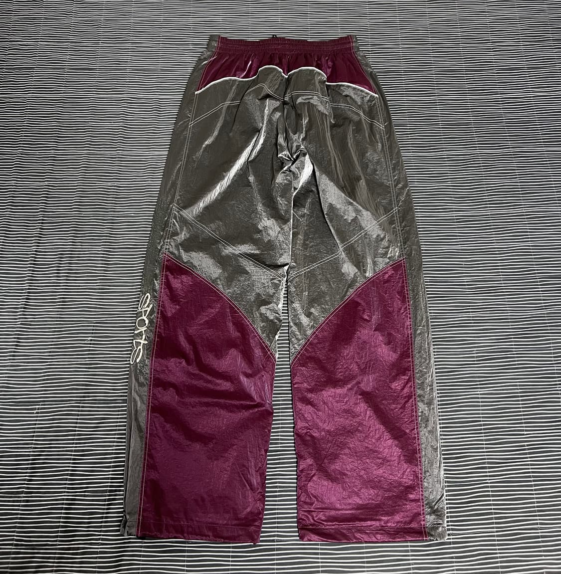 스컬프터 모터 트랙 팬츠 딥레드/차콜 XL 상품이미지3