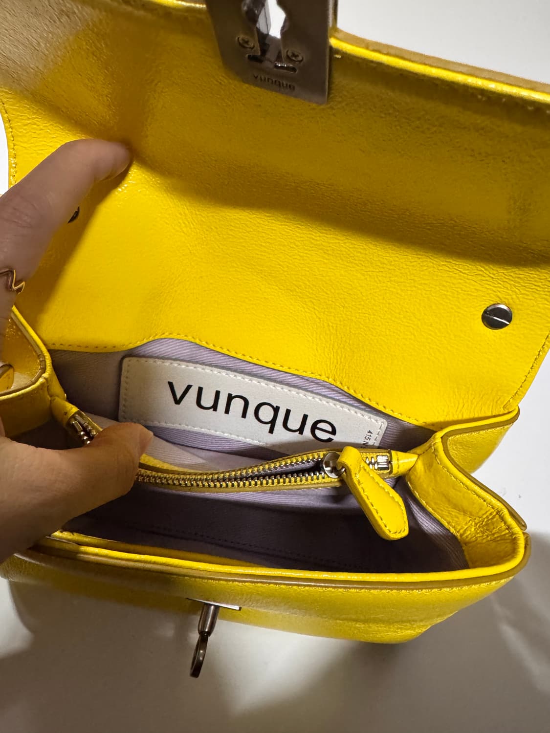 분크 바게트 체인 숄더백 옐로우 미니 상품이미지8