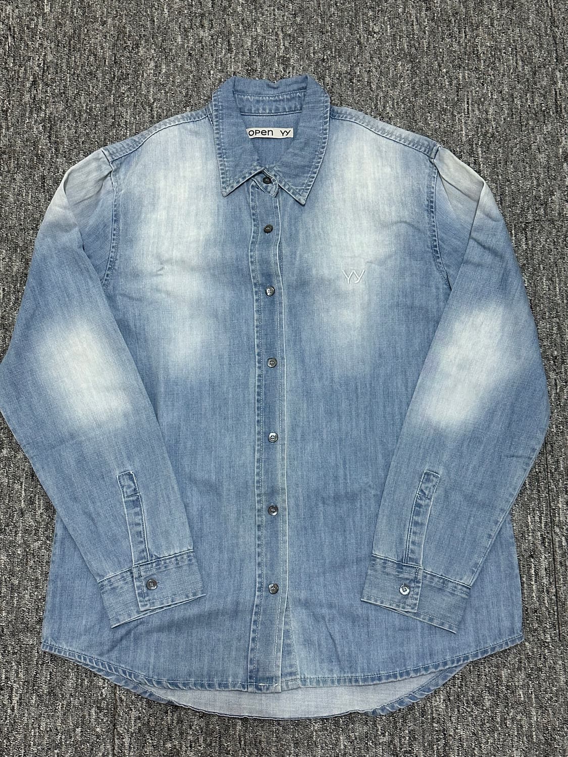 Open yy 오픈와이와이 청셔츠 데님셔츠 상품이미지1