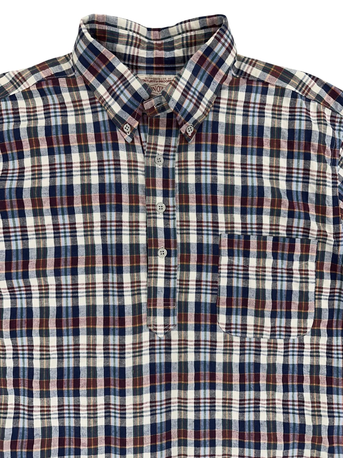BONCOURA Madras Check Anorak Shirt 상품이미지3