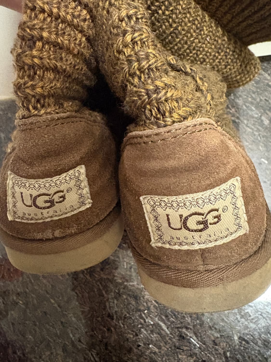 어그 카디 니트부츠 브라운 상품이미지2