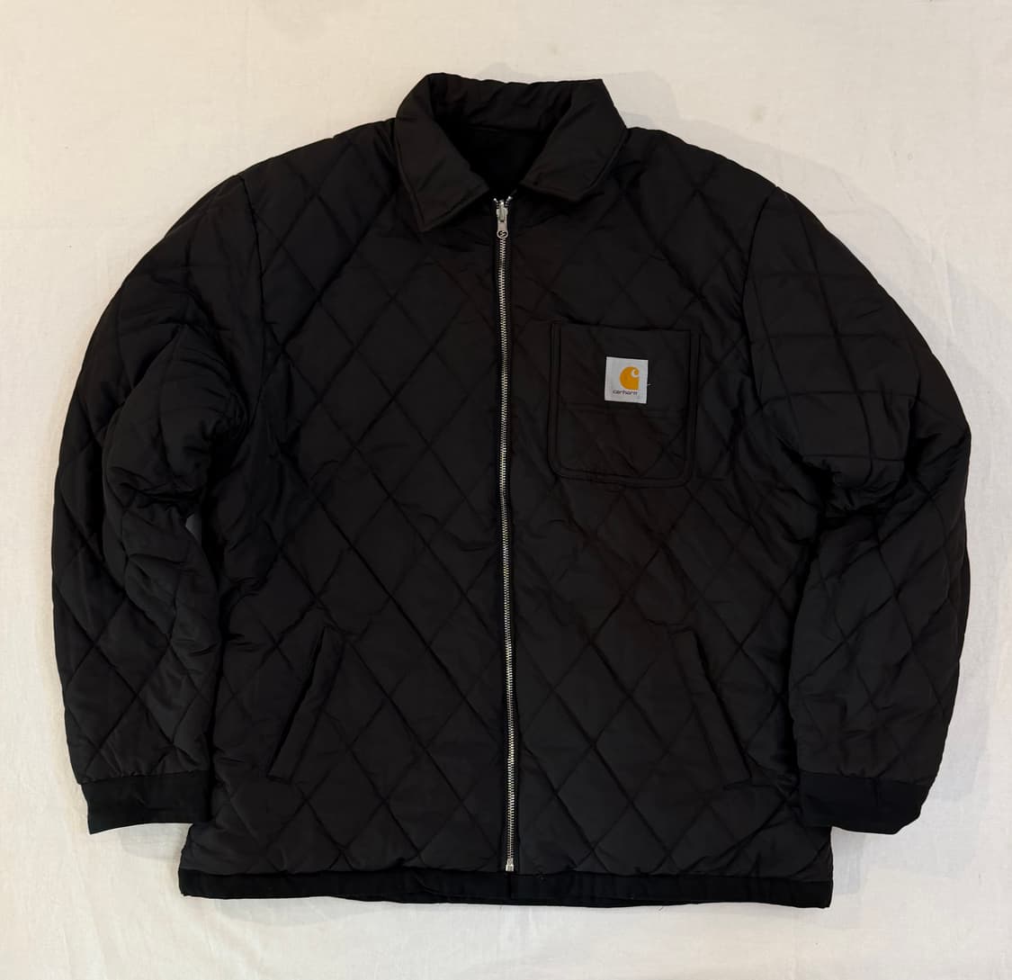 칼하트 WIP 디트로이트 마데라 리버시블 퀼팅 워크자켓 블랙 상품이미지7