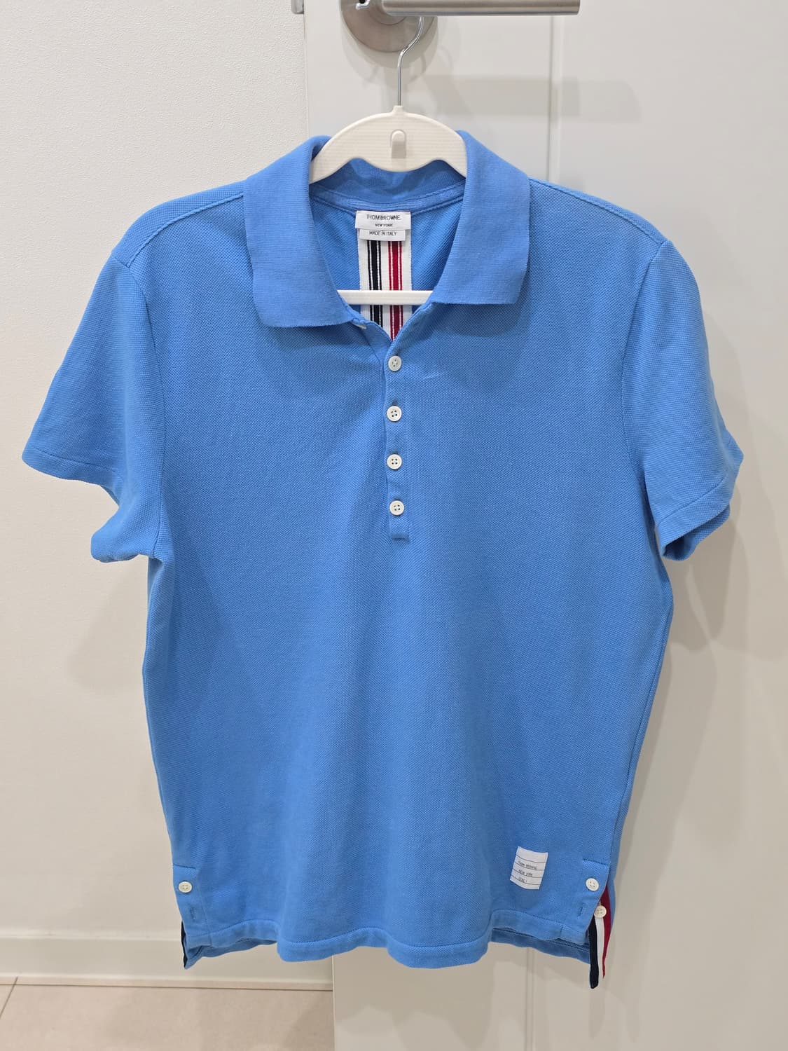 톰브라운 블루 반팔 카라티 상품이미지1