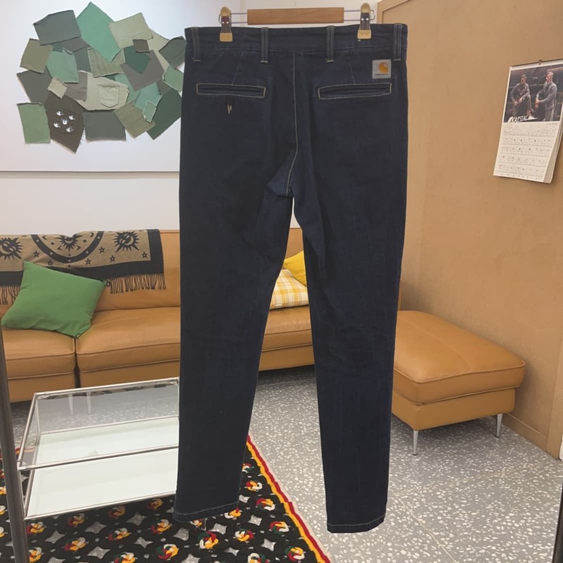칼하트 SID 시드 캐주얼 스판 진청 데님팬츠 28인치 C08546 상품이미지4
