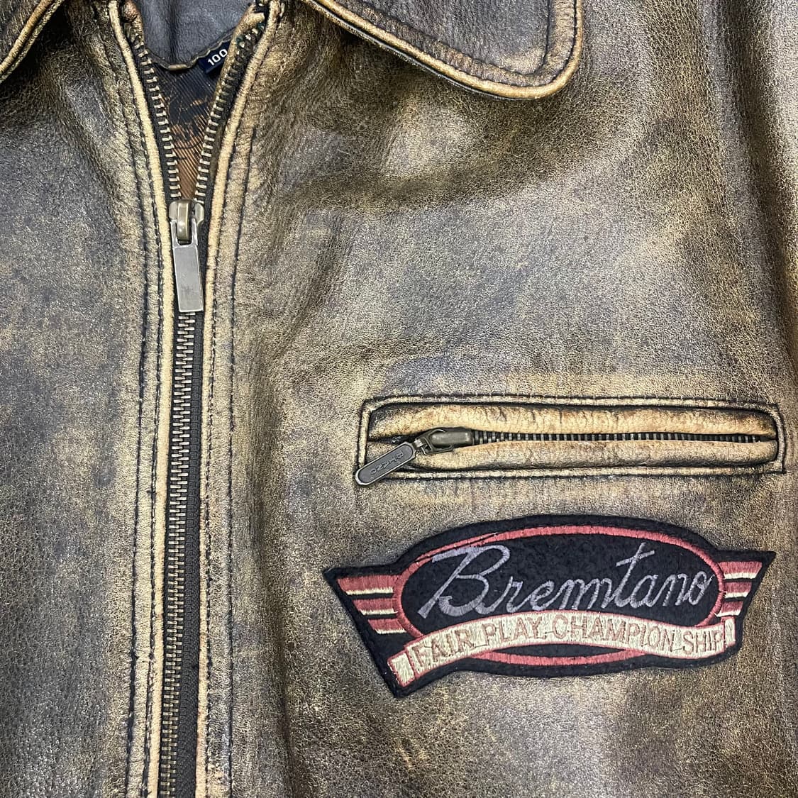90's Vintage Cowhide Leather Jacket 상품이미지2