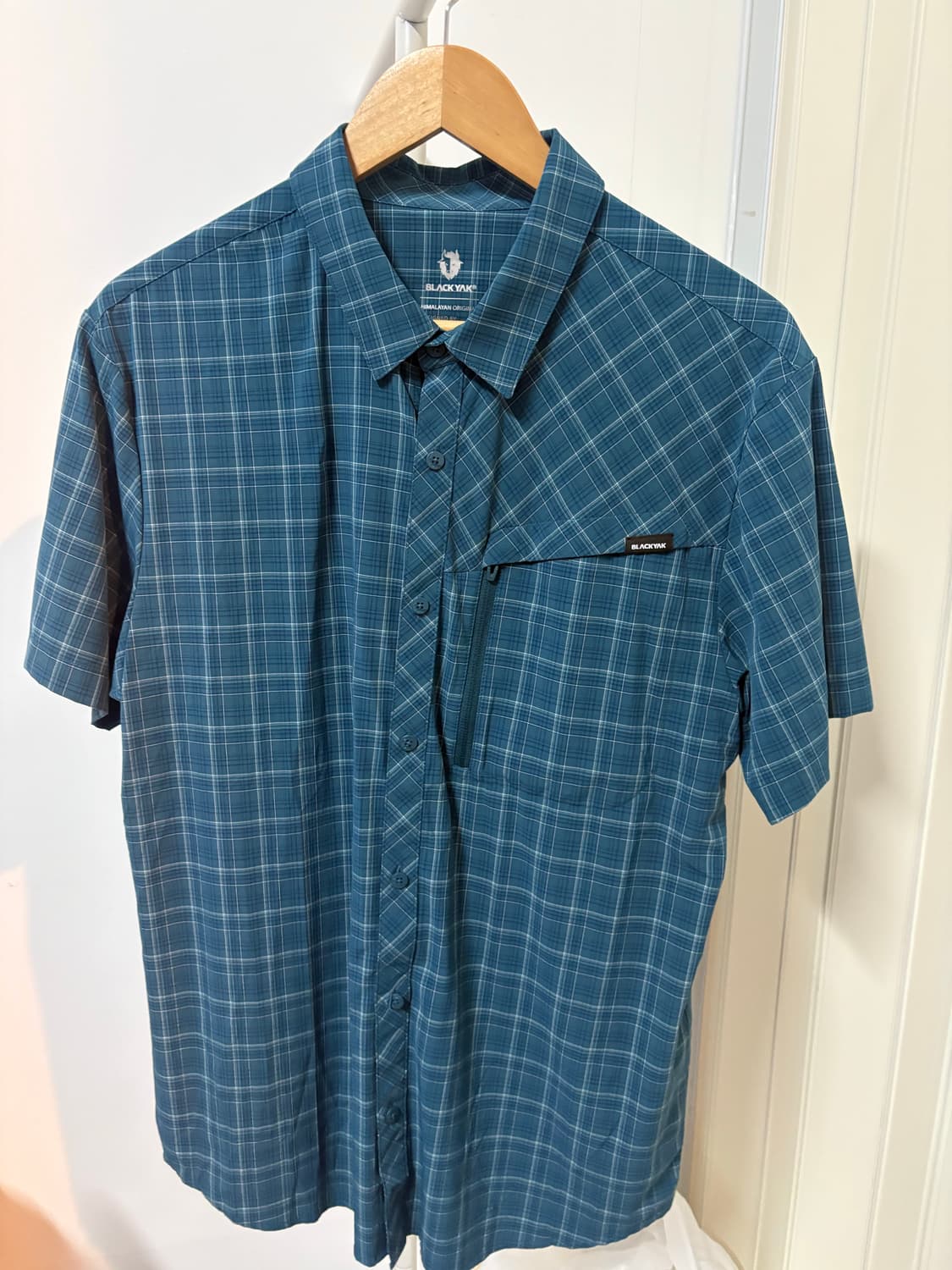 블랙야크 남성 체크 반팔 셔츠 상품이미지1