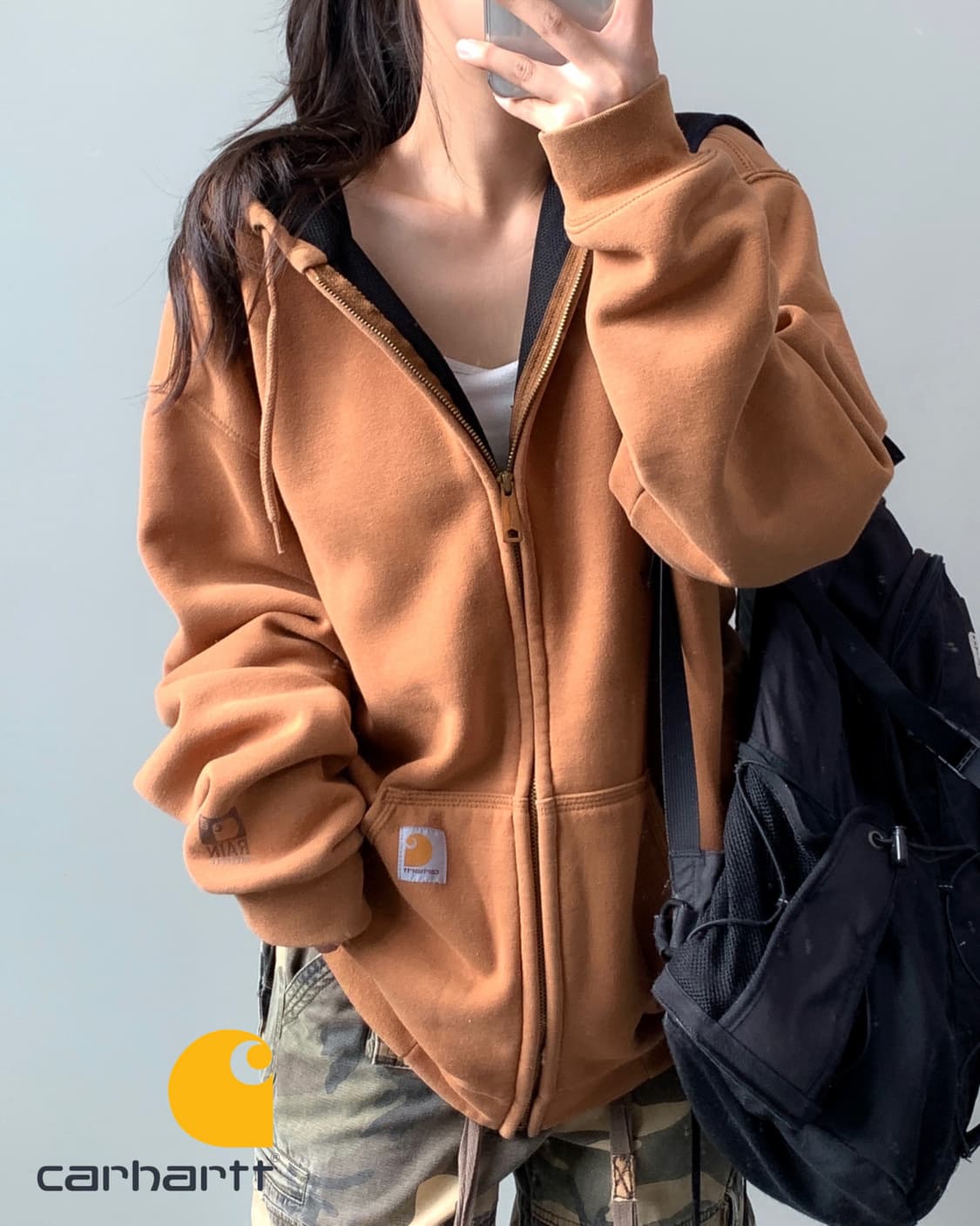 칼하트 써멀 후드집업 상품이미지1
