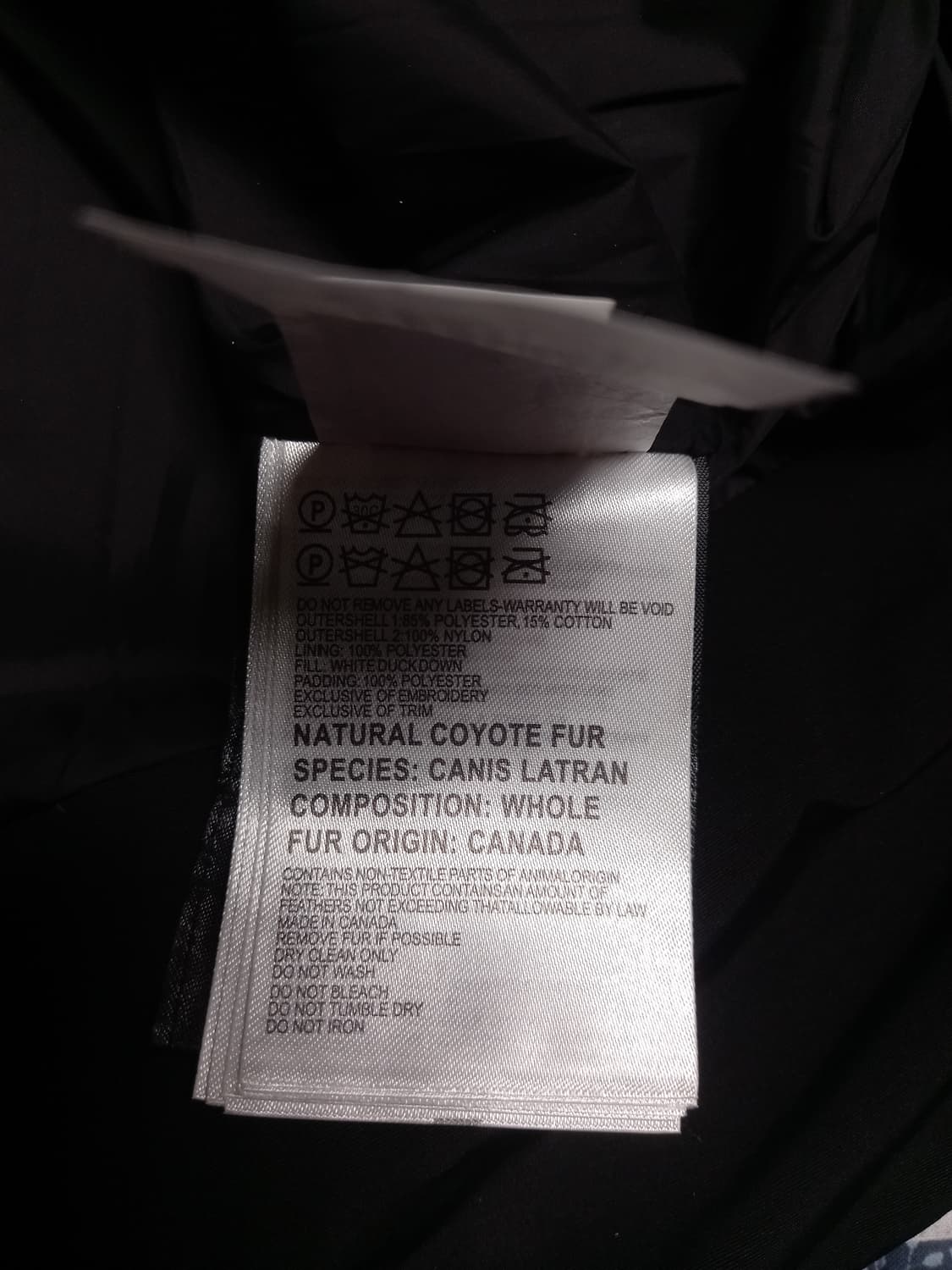 캐나다구스 블랙와펜 패딩       110 상품이미지6