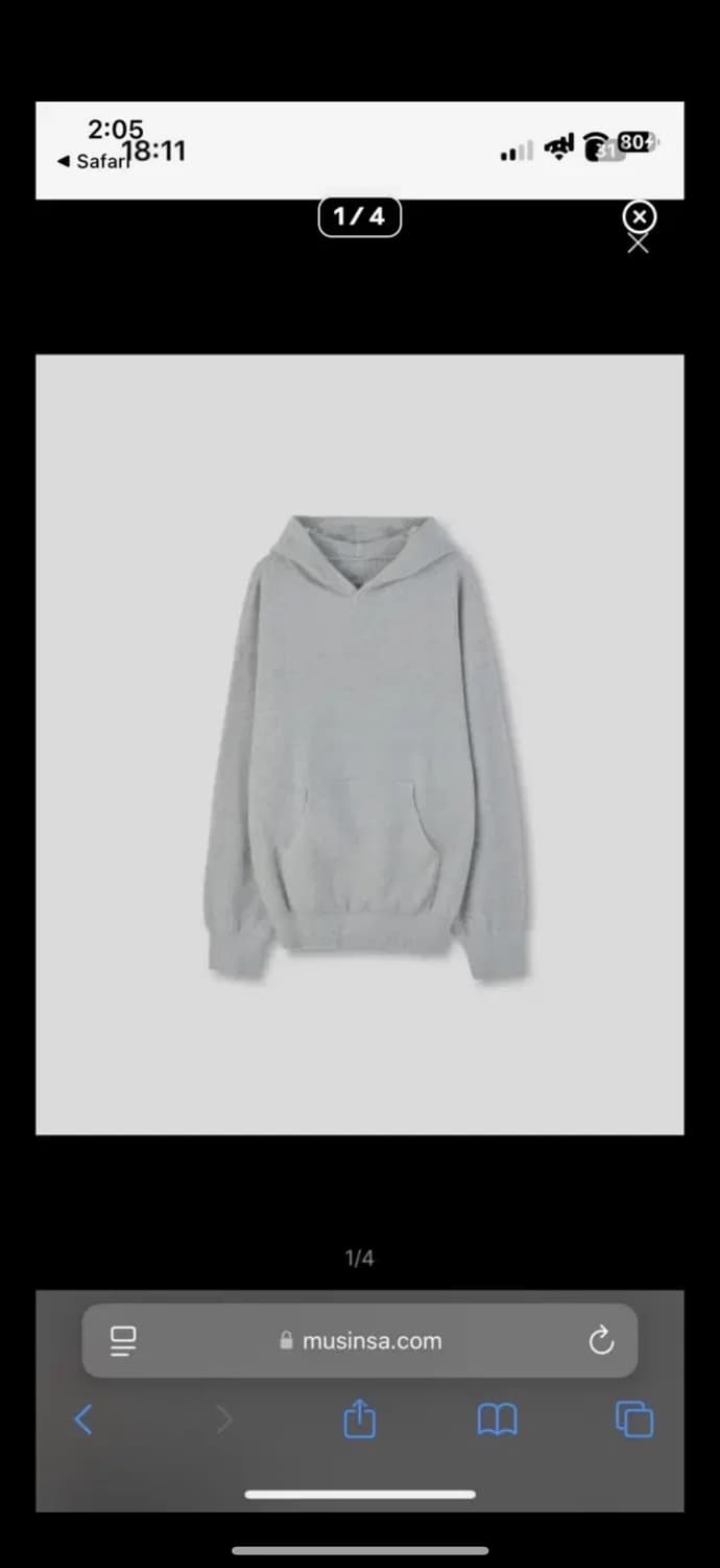 (구매) 브라운야드 캐시미어 니트 후드 3 상품이미지1