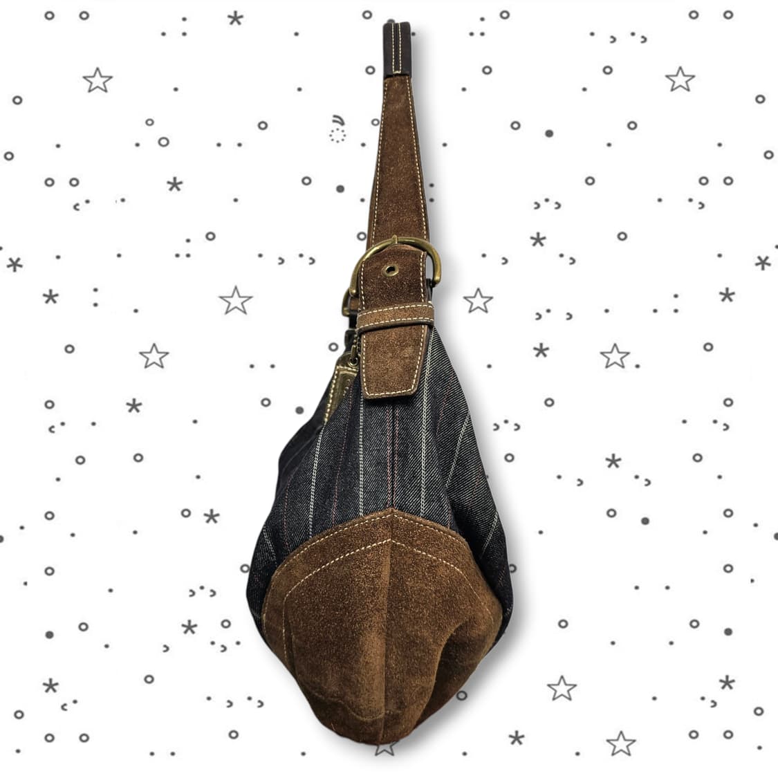 Coach 코치 데님 스웨이드 숄더백 상품이미지3