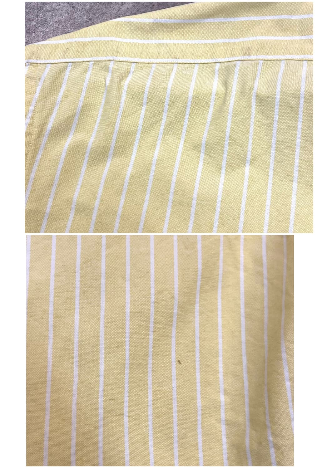 폴로 랄프로렌 스트라이프 반팔 셔츠 옐로우 90 #csz3351 상품이미지9