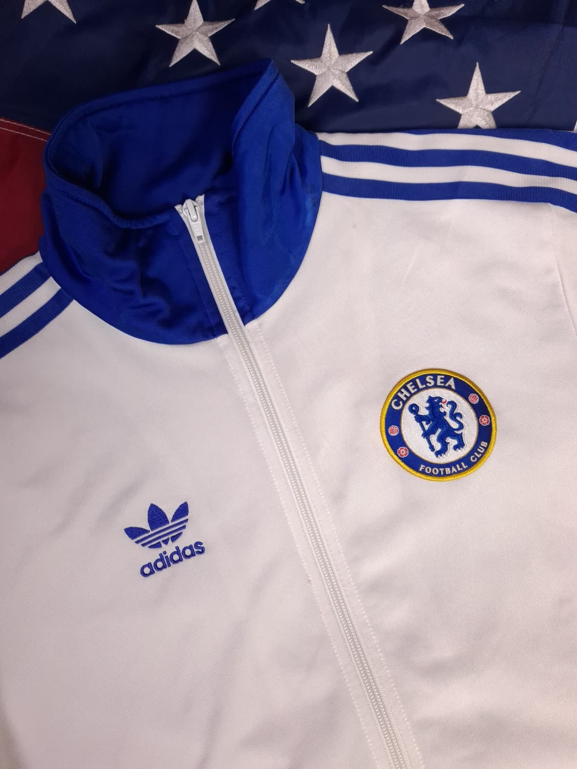 오리지날 아디다스 첼시 화이트 트렉탑져지 상품이미지3
