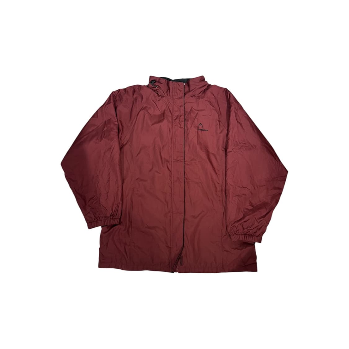 일본 빈티지 올드스쿨 헤드 버건디 후드 바람막이 자켓 L 상품이미지5