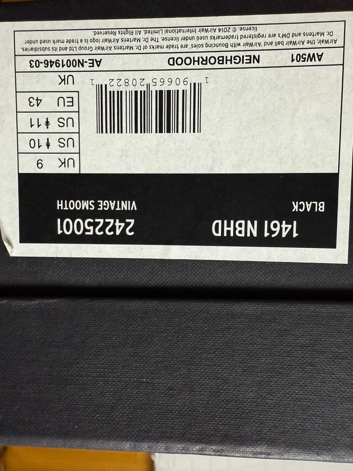 닥터마틴 네이버후드 1461 43사이즈 상품이미지8