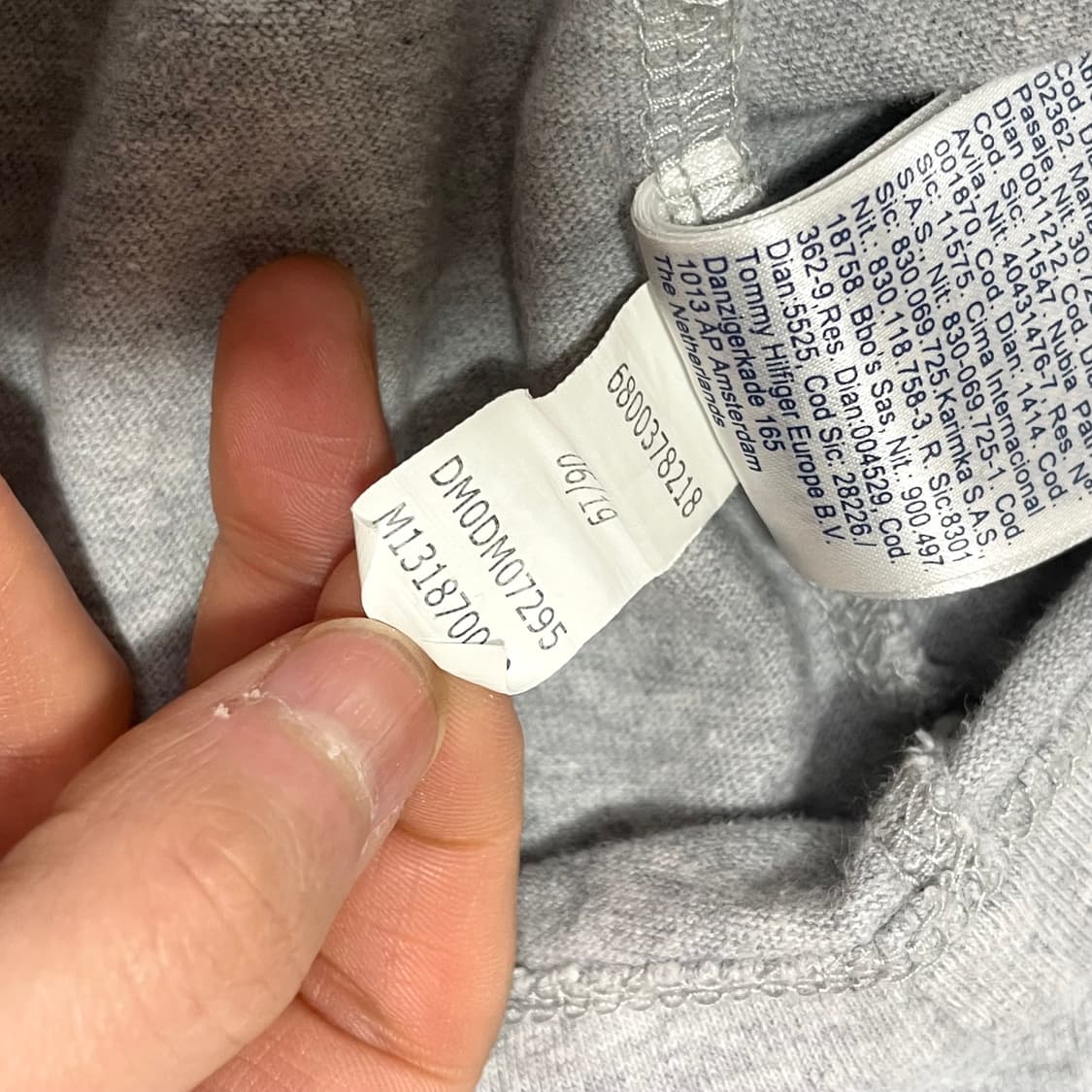 타미진스 시그니처로고 그레이 긴팔티셔츠 여성XS 상품이미지5