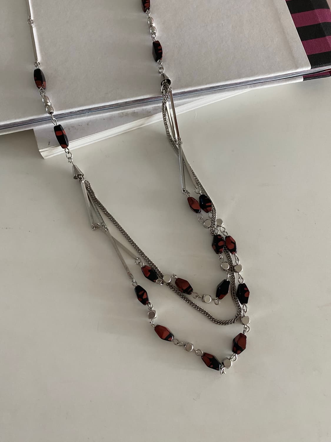 빈티지 멀티 체인 네크리스 상품이미지1