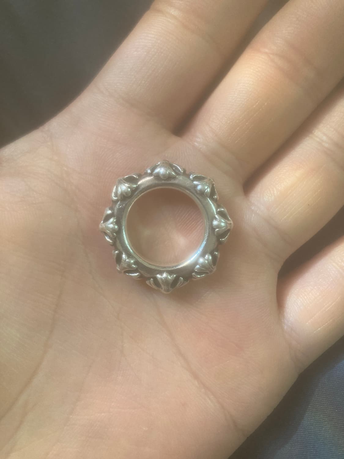 크롬하츠 크로스 밴드링 상품이미지1