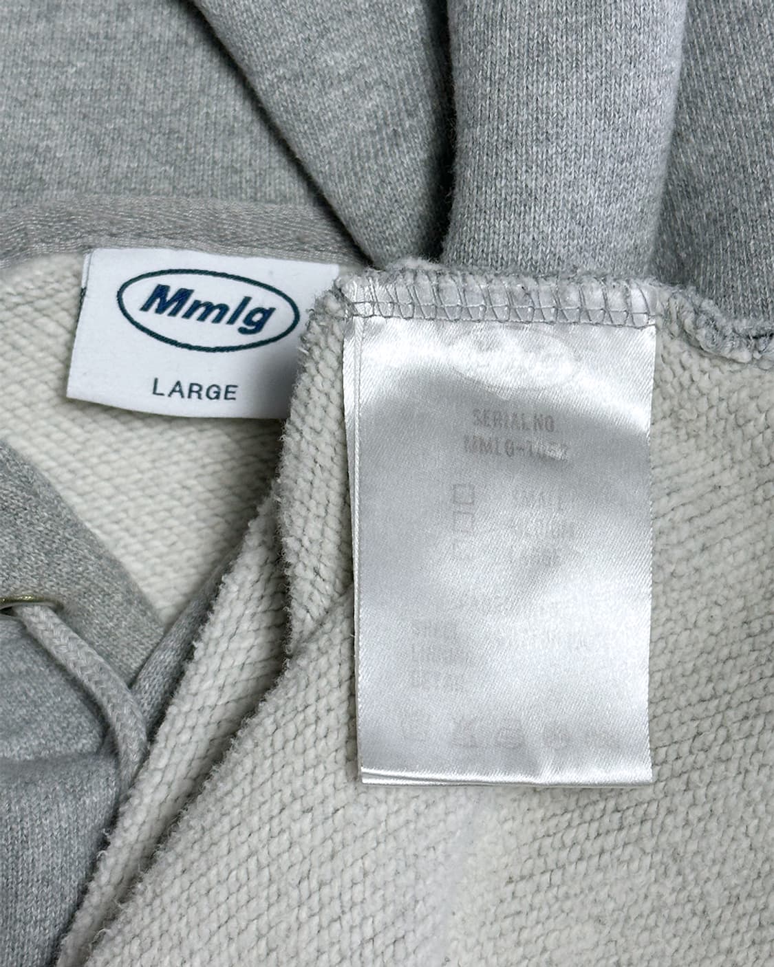 MMLG 헤비코튼 기모 후드티 그레이 상품이미지3