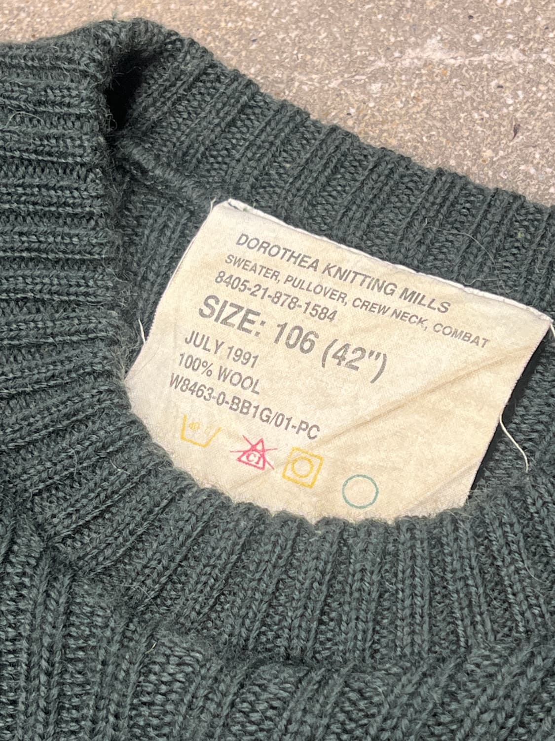 90’s 영국군 울 풀오버 스웨터 상품이미지3