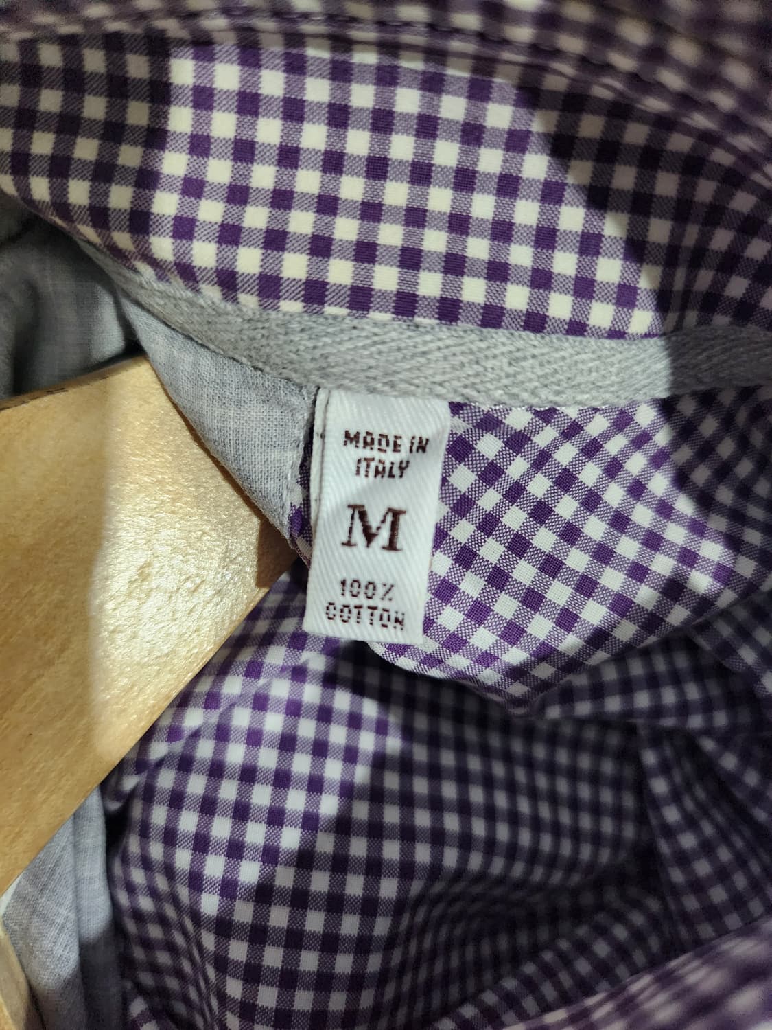 브루넬로 쿠치넬리  체크 셔츠 M 정품 상품이미지5